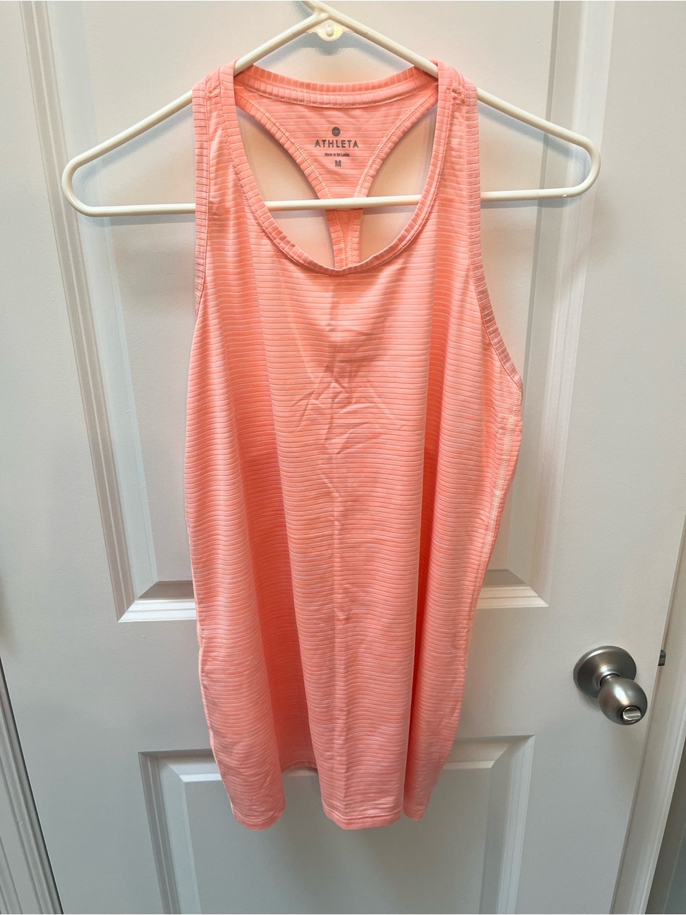 Athleta Coral Pink Racerback Performance Tank